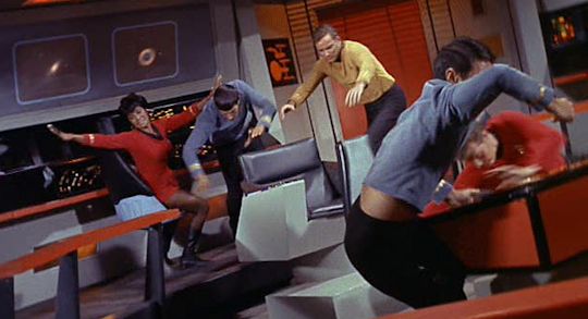 The crew celebrates locating M31 and M57.