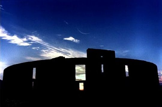 Stonehenge and Crescent Moon at Maryhill, WA. Photo by RL.Dietz Stonehenge and Crescent Moon at Maryhill, WA. Photo by RL.Dietz