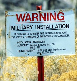 I believe this is English for Prohibido El Paso.