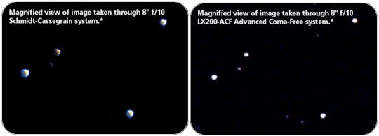 Stars are supposed to look tiny, round, and plentiful. And without rainbows.