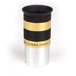 The set includes 12mm, 18mm, 25mm, and a 2x Barlow.