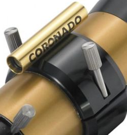 You look obliquely at the screen on the back end from the side, not through it like a scope.