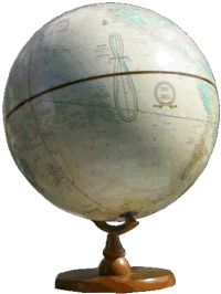 analemma on globe