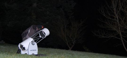 Brad looking through his Meade